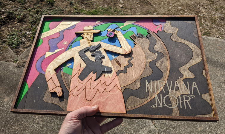 Nirvana Noir Promo Piece A commissioned promo piece for Feral Cat Den Studios and their upcoming video game sequel, Nirvana Noir.