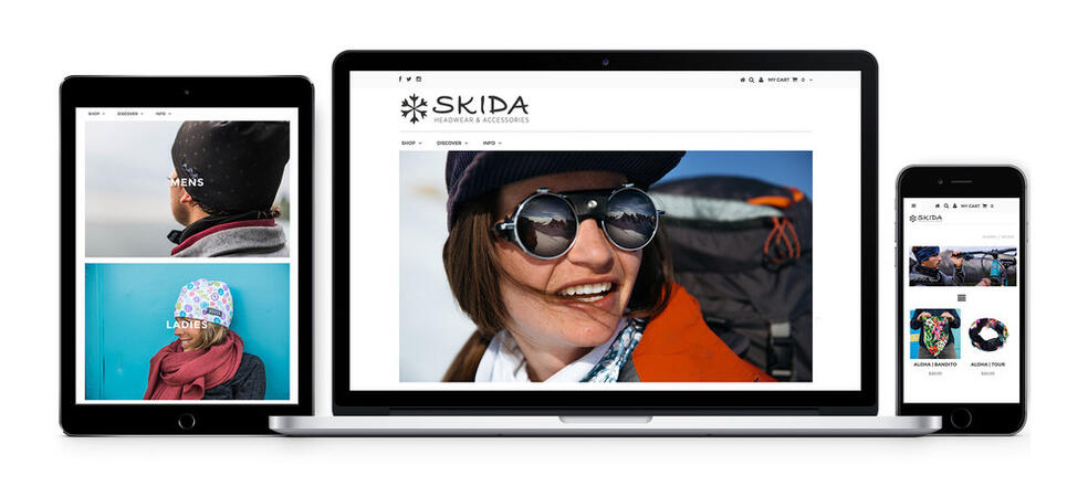 Skida E-commerce Site A full upgrade of the brand Skida&#39;s e-commerce platform, front-end and back-end.