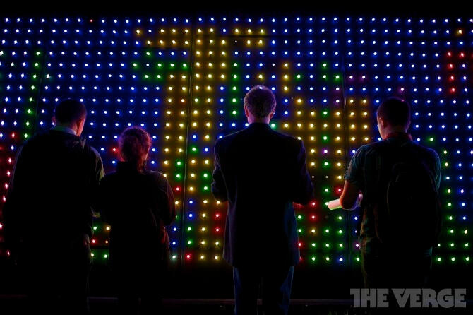 SXSW Interactive Festival I built a 30&#39;x8&#39; RGB wall that was interactive and &quot;paintable&quot; with infrared wands.